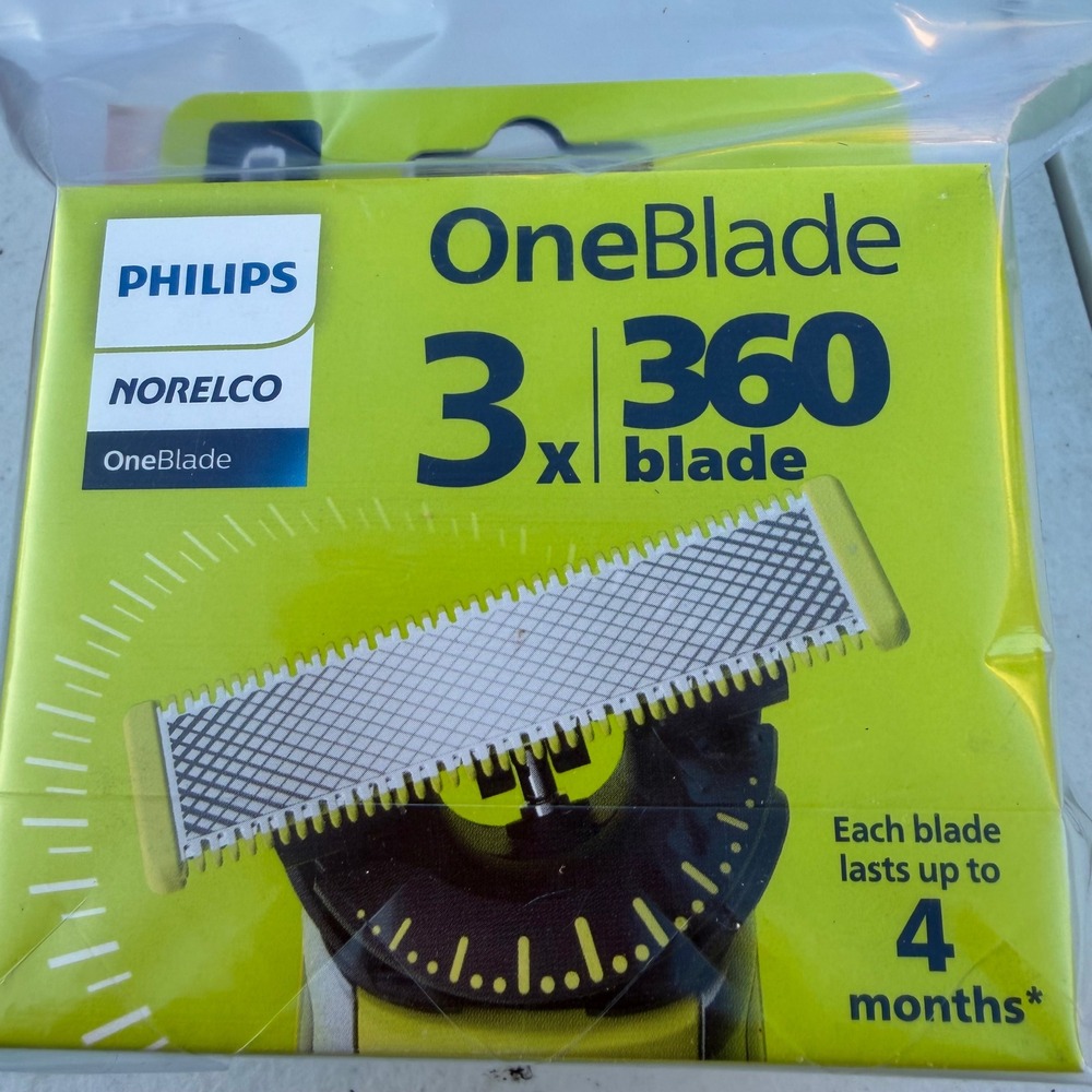 Philips Norelco OneBlade 360 Replacement Blades 3 Pack QP430/80 New